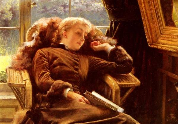 Tissot James Jacques Joseph Kathleen Newton In An Armchair