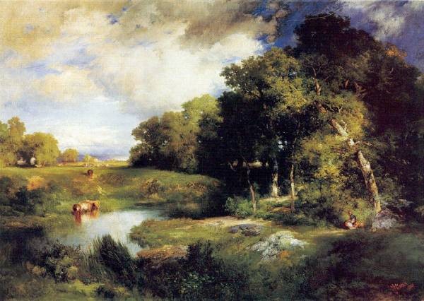 pastoral landscape painting