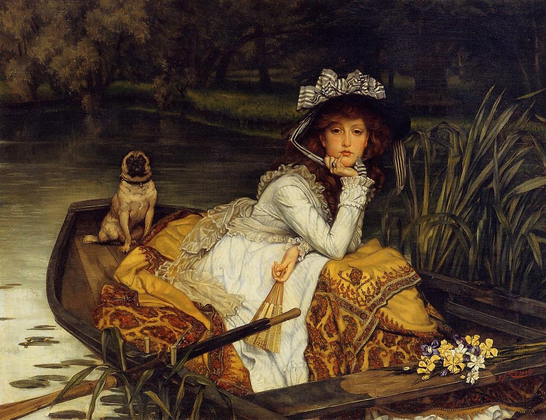 Young woman in a boat 1870 James Jacques Tissot